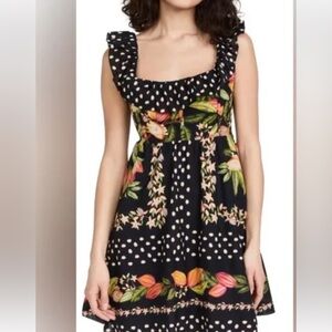 Farm Rio cocoa mini dress